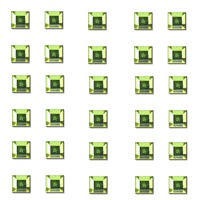 Brillantini quadrati verde